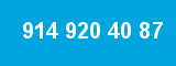 914 920 40 87 914 920 40 87